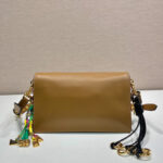 Prada Soft Sound Small Leather Shoulder Bag With Charms 1BD379